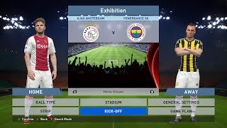 Ajax Amsterdam Vs Fenerbahce Sk, Amsterdam Arena, Pes 2016, Pc Gameplay, Pcgameplay, Konami