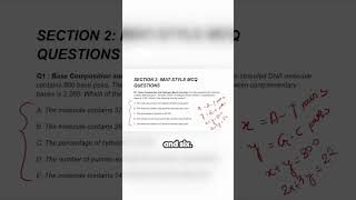DNA Hydrogen Bond Trick: Solve in Seconds! (IMAT Style MCQ) #imat #exam #premed