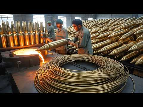 Incredible Factory Process of Recycling Millions of Waste Bullets into Brass Wire