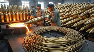 Incredible Factory Process of Recycling Millions of Waste Bullets into Brass Wire