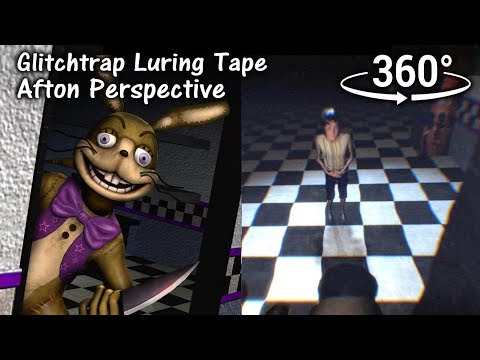 360°| Glitchtrap Luring Tape - Afton Perspective [FNAF Help Wanted/SFM] (VR Compatible)