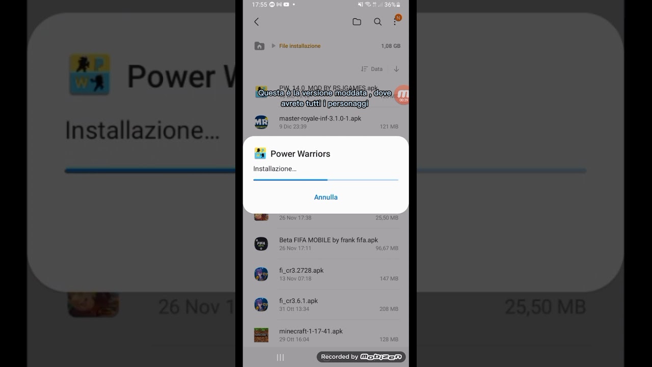 tutorial su come scaricare Power Warrior