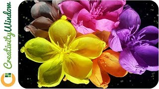 Diy Rounded-Petal Paper Flower