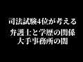【弁護士雑談】 弁護士と学歴の関係 大手事務所は学歴偏重！？