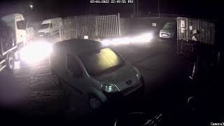 Arsonist ignites trail of petrol soaked rags to torch £350k lorry