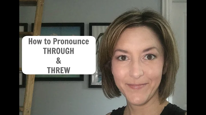 Learn Pronounce THROUGH and THREW - American English Homophone Pronunciation Lesson #learnenglish