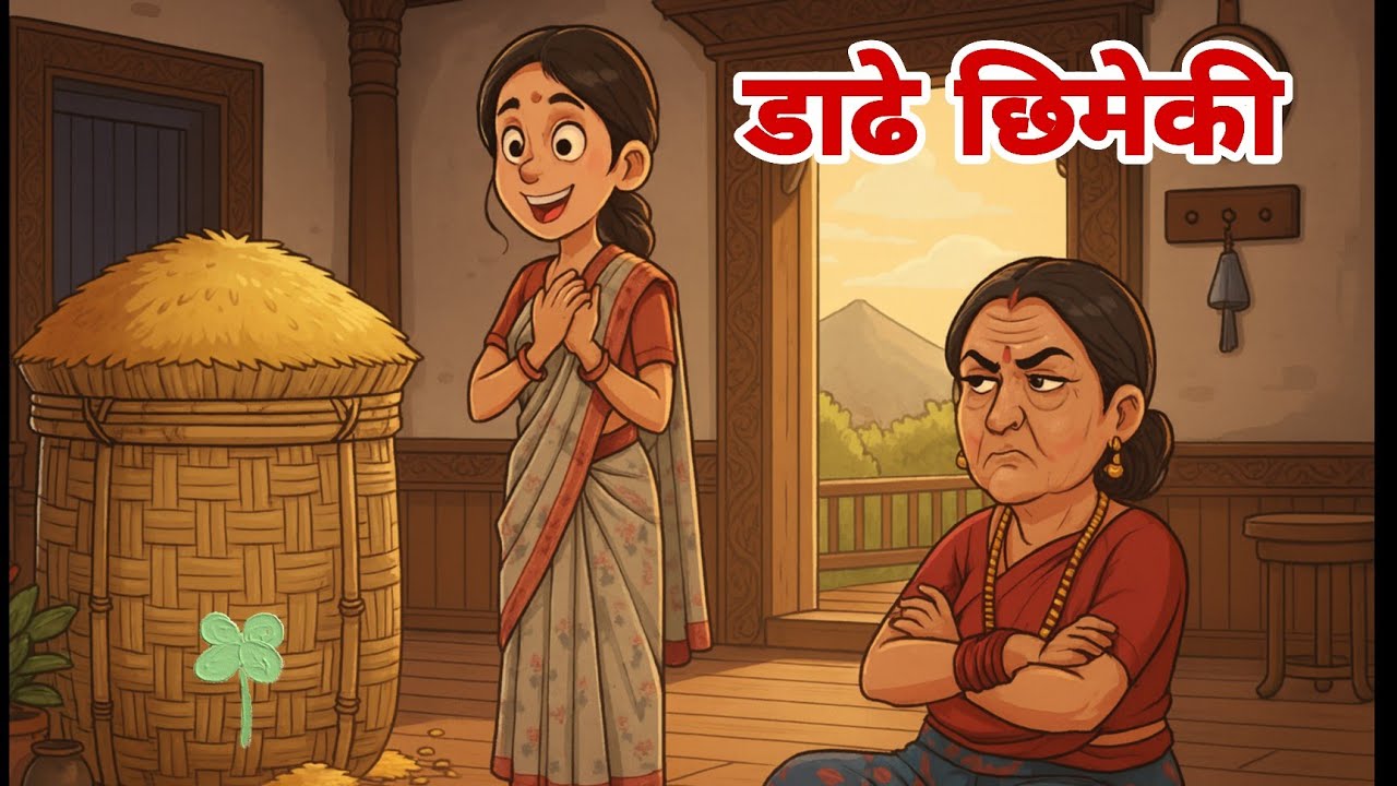 डाढे छिमेकी(जलेर भुतुक्क)😡।।नेपाली लोककथा।।Story aof Jealousy Neighbour।।Nepali Lok Katha 🍀🍀🍀