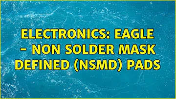 Electronics: Eagle - non solder mask defined (NSMD) pads (2 Solutions!!)