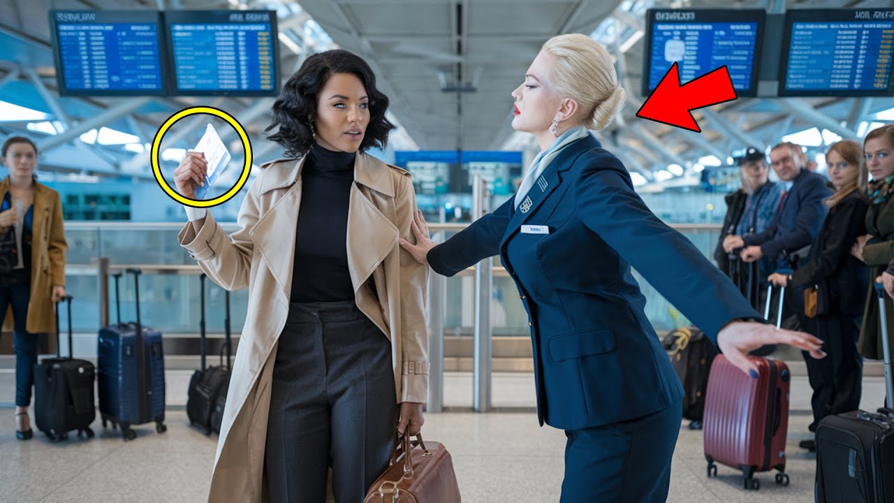 Сотрудница у выхода на посадку не пустила на борт темнокожую женщину — несколько минут спустя она...