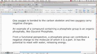 Famous AP Biology Functional Groups - Phosphate Group Wealth