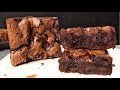 Homemade Flaky Fudgy Brownie Recipe from scratch | Foolproof Crinkle Top Fudgy Brownies