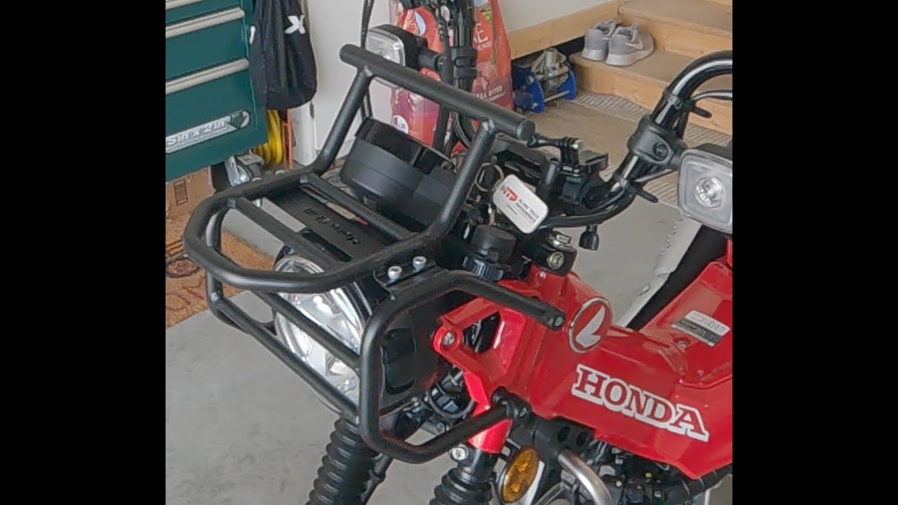 INSTALL a Front Rack & Headlight Guard | Honda Trail 125 Forum