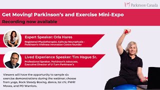 Webinar: Get Moving! Parkinson’s and Exercise MiniExpo