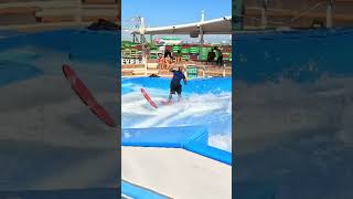 Flowrider Trick on Royal Caribbean Navigator of the Seas