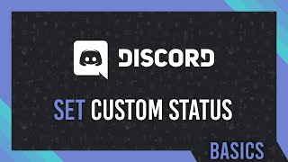 How to Set a Custom Status | Discord Complete Guide How to Set a Custom Status | Discord Complete Guide