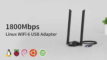 BrosTrend 1800Mbps Linux Compatible WiFi 6 USB Adapter, Long Range Connection, Unleash WiFi 6 Power
