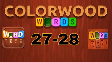 COLORWOOD WORDS Cryptogram level 27 28