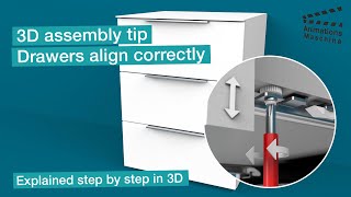 Celebrity 3D assembly tip correctly aligning drawers Net Worth