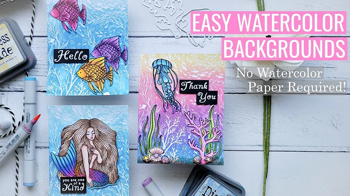 Easy Watercolor Backgrounds WITHOUT Watercolor Pap...