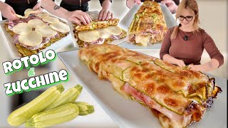 ZUCCHINI, HAM AND CHEESE: LIGHT, LOW-CARB, super easy recipe