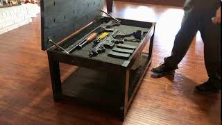 Concealed Coffee Table w/ RFID Locking Compartment
