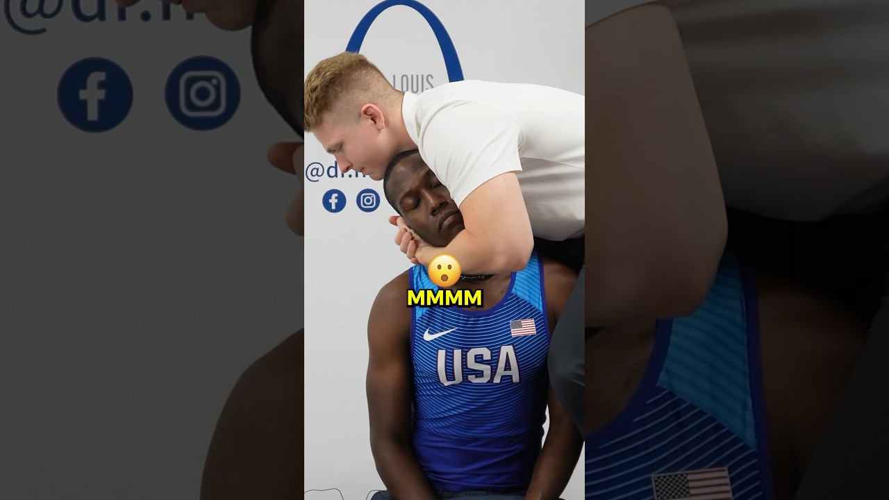 Team USA Track Athlete Gets Cracked! #chiropractor #backpain #headaches #neckpain