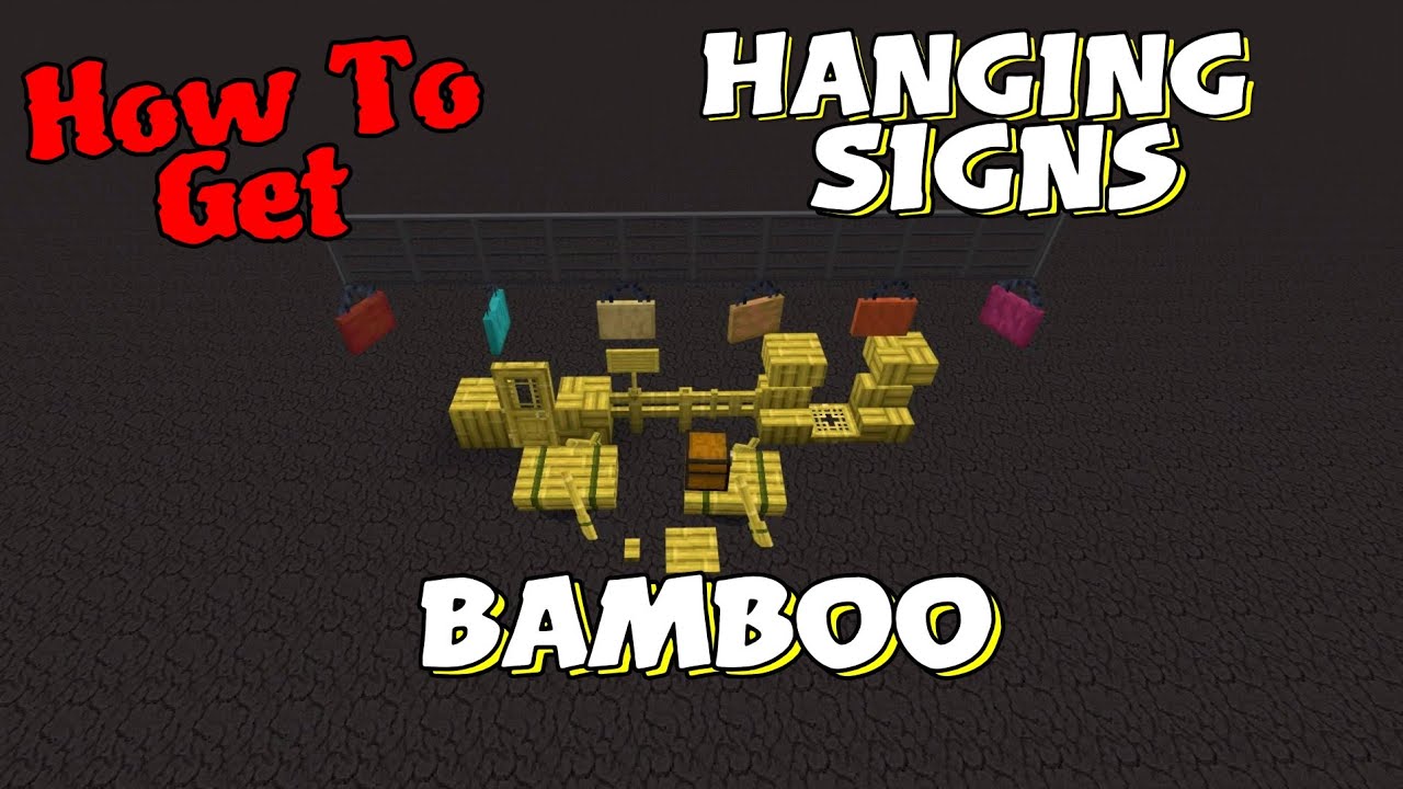 Minecraft: How To Get Bamboo And Hanging Signs - YouTube