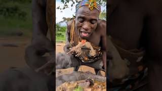 In times of starvation, tribal people fill their stomachs in this manner.