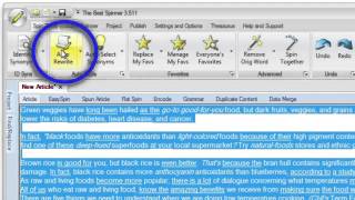 The Best Spinner - The Most Powerful Article Spinner Software