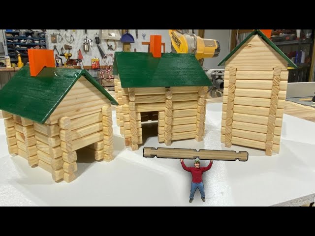 Roy Toy Log Building Sets The Camp & The Fort 