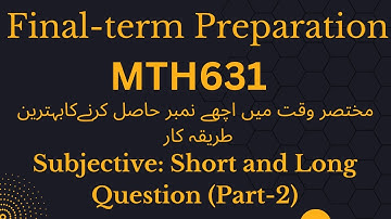 Mth631 Final term Subjective Important Question Part-2 2025|mth631(Real Analysis II) | %100 correct