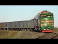 Тепловоз 2ТЭ116-889 с грузовым поездом / Diesel locomotive 2TE116-889 with freight train