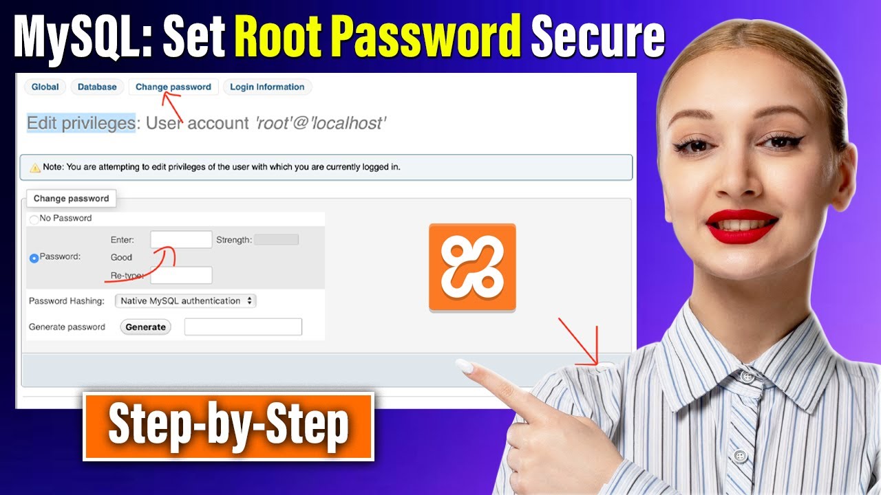 MySQL: Set Root Password Secure XAMPP Server (2025) - YouTube