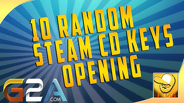 10 Random Steam CD Keys Opening  (G2A.com)