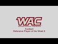 2021 WAC Football Defensive Player of the Week 6