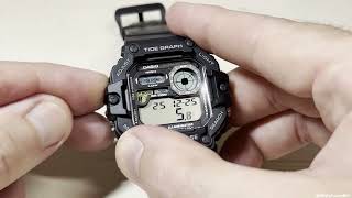 Casio Tide Moon Illuminator (WS1700H) | All Settings and Features