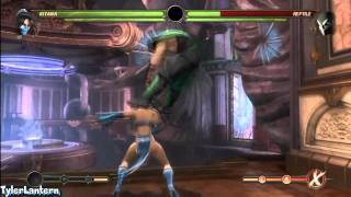 MK9 - 95% Kitana & Nightwolf Tag Team Combo - Mortal Kombat 9 (2011)