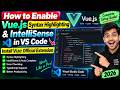 How to Enable Vue.js Syntax Highlighting & IntelliSense in VS Code – Install Vue Official Extension