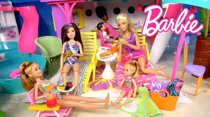 Barbie Doll Family Cruise Vacation & Outdoor Camping