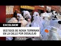 Desalojan comercios en la Calle de las Novias de la CDMX