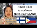 Q&A 1  : How is it really like to work as a nurse in Finland | Filipino in Finland