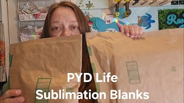 Package from PYD Life Unboxing Fun New Sublimation Blanks to try out