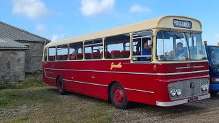 Heritage Bedford YRQ TUJ 921J on a Vintage run to St Just