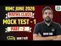 Crack RIMC 2026 Maths | Mock Test | Set -2 | Practice Questions