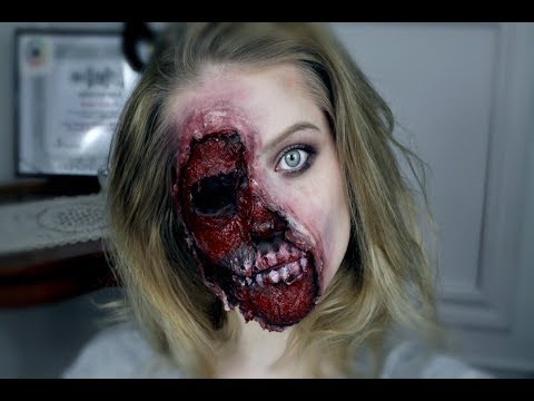 Zombie makeup // SFX TUTORIAL // quick and easy