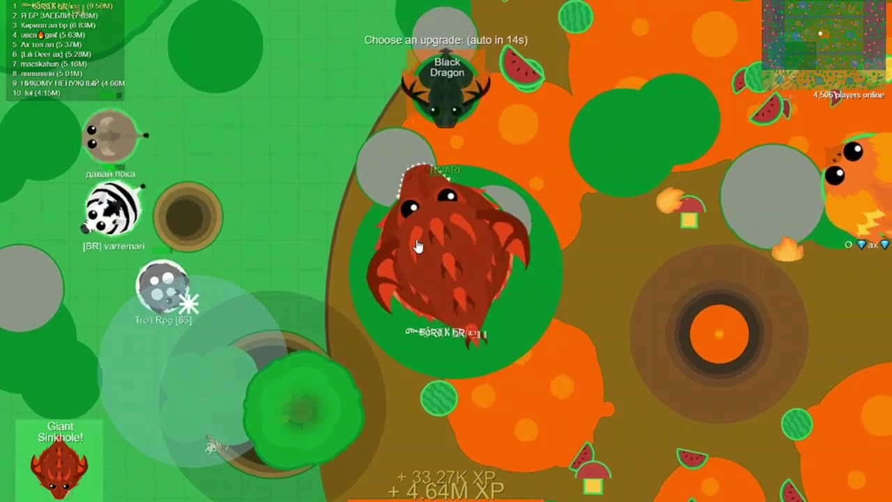 MOPE.IO HACK ON LAND MONSTER AND SNOWMAN! HOW TO GET BLACKDRAGON EASY!