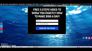 How to build a squeeze page under 5 minutes.