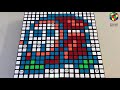 Shy Guy out of 36 Rubik’s Cubes!