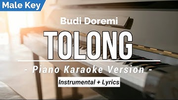 TOLONG - BUDI DOREMI - KARAOKE PIANO ( MALE KEY )  COVER