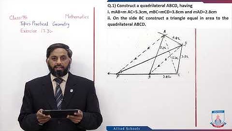 Class 9 - Mathematics - Chapter 17 - Lecture 6 - Ex 17.3 (Q1-4) - Allied Schools